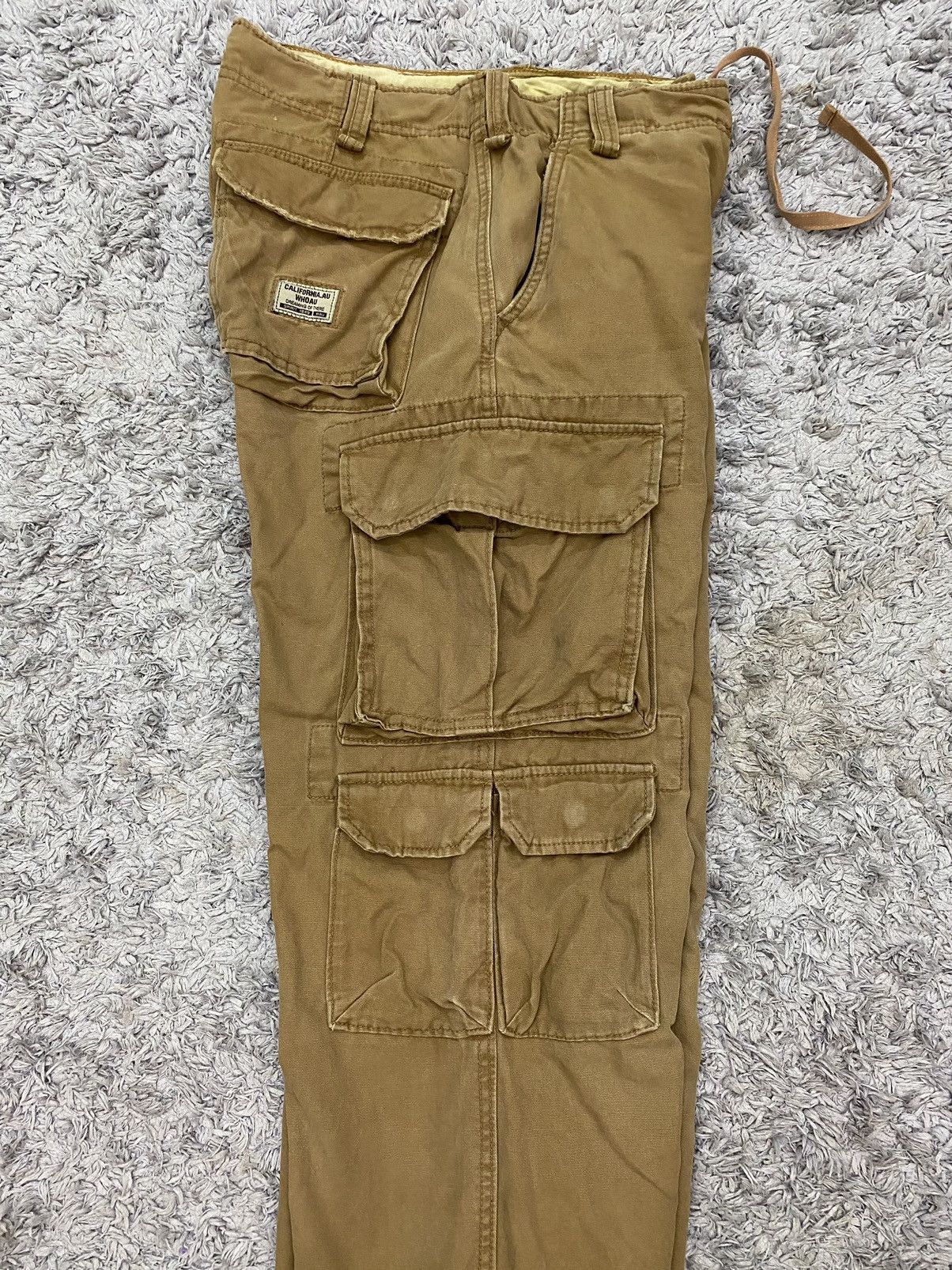 Japanese Brand Vintage Japanese Brand Whoau Distressed Cargo Pants Size US 32 / EU 48 - 9 Thumbnail