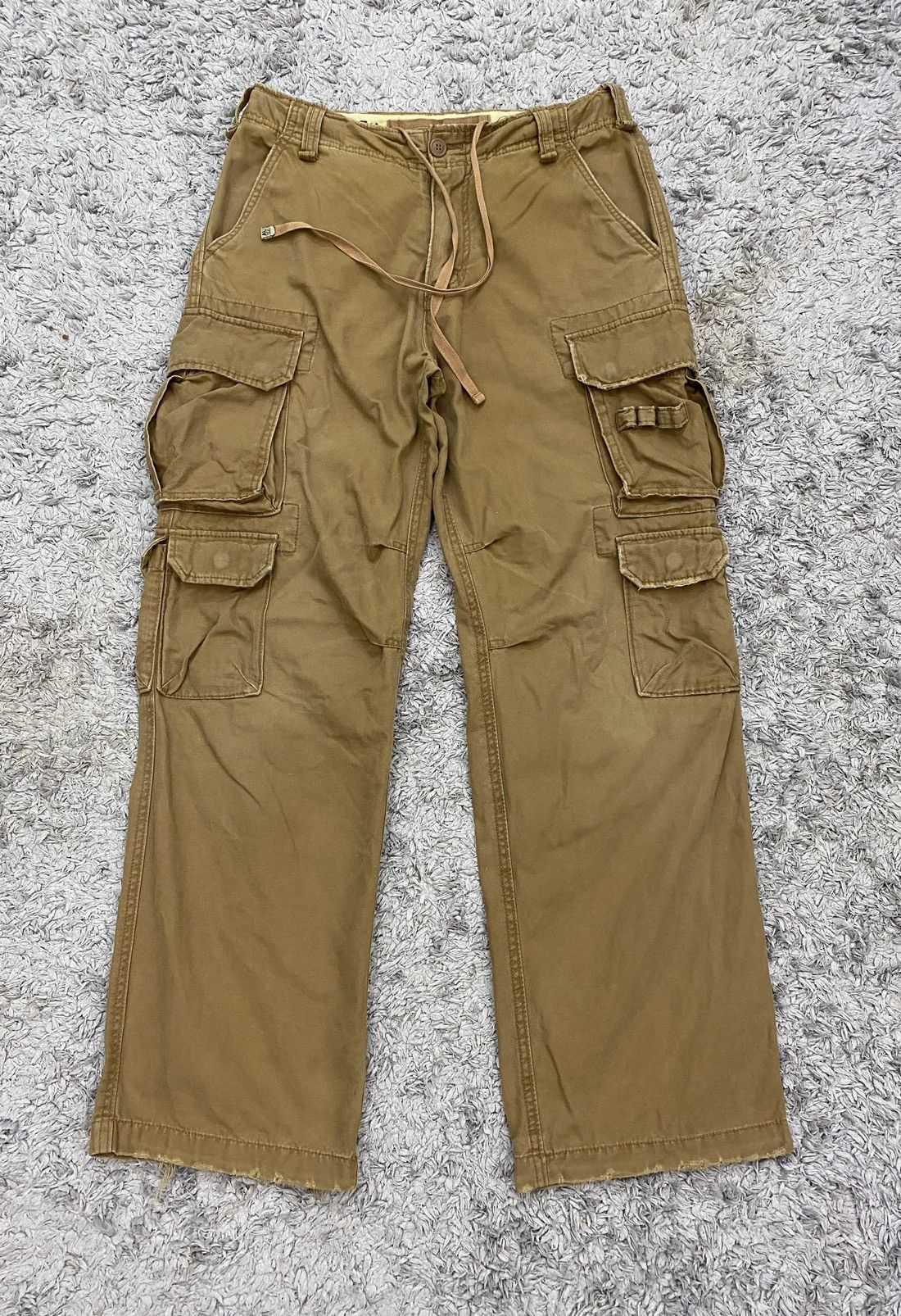 Japanese Brand Vintage Japanese Brand Whoau Distressed Cargo Pants Size US 32 / EU 48 - 1 Thumbnail