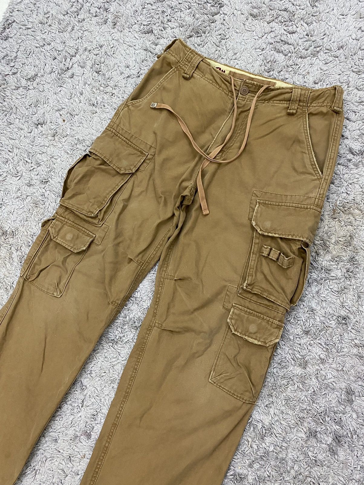 Japanese Brand Vintage Japanese Brand Whoau Distressed Cargo Pants Size US 32 / EU 48 - 2 Thumbnail