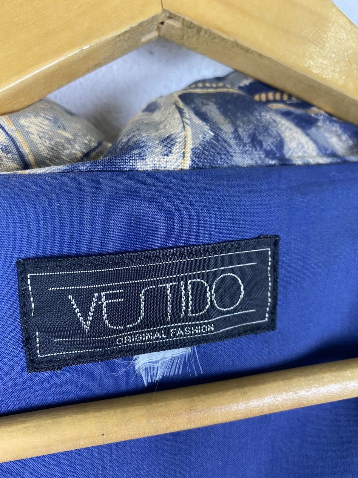 Japanese Brand Vestido Denim print“impact Turn It On” Kimono Design Jacket Size US L / EU 52-54 / 3 - 9 Thumbnail