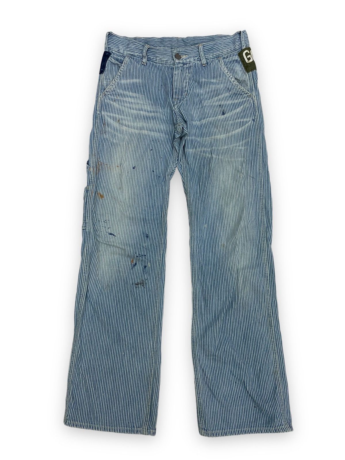 image of Archival Clothing Denim & Dungaree Sanforized Hickory Pant in Hickory Stripe (Size 29)