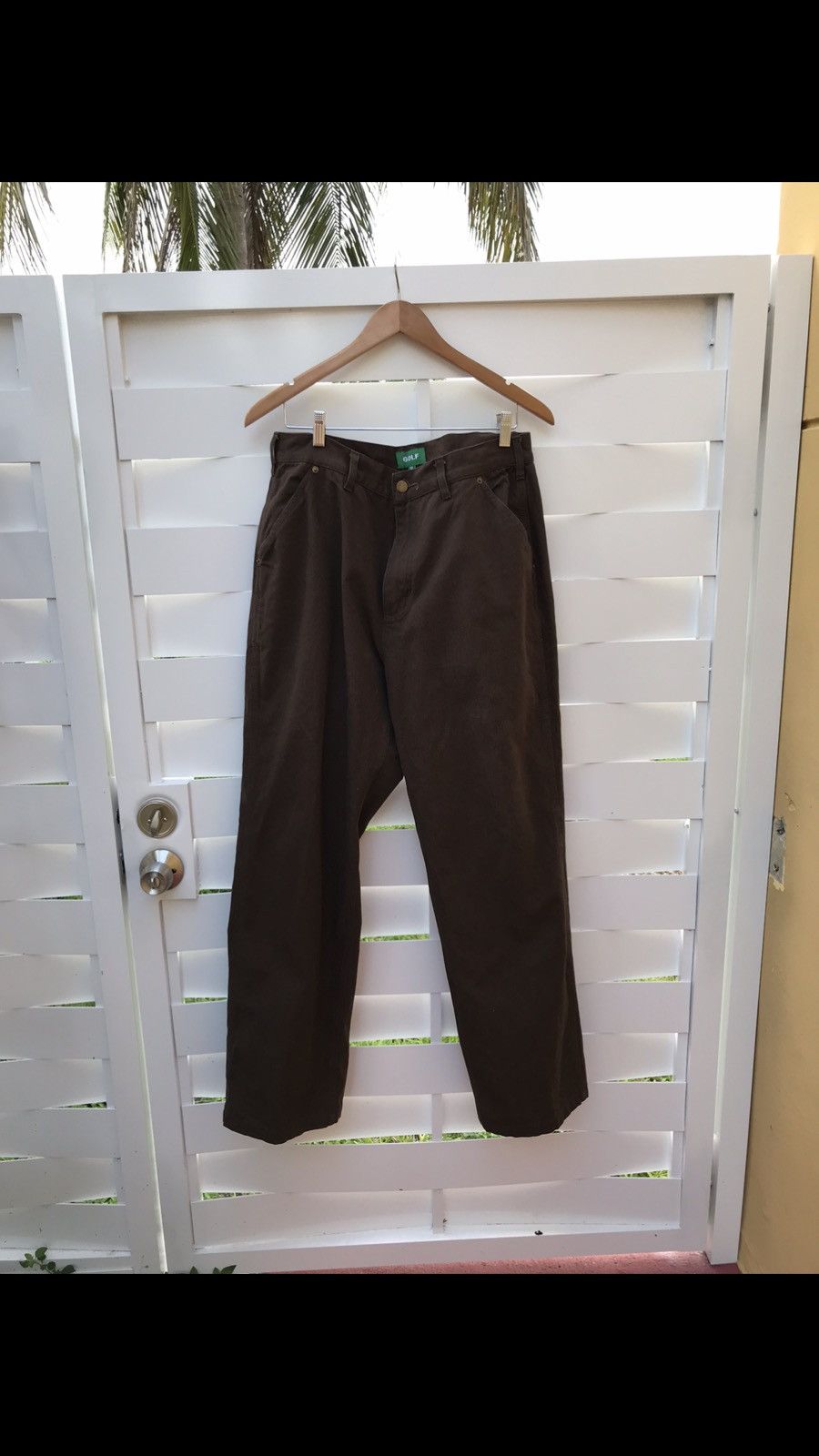 image of Golf Wang Work Pants in Brown, Men's (Size 36)