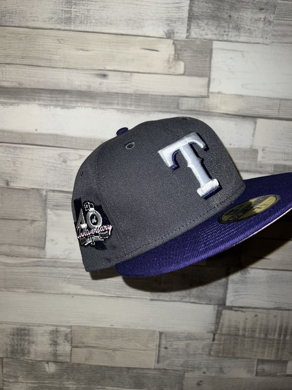 image of Hat Club x New Era Sneakerfeenday Hatclub Rooseveltfields Exclusive Rangers 1/8 in Grey, Men's
