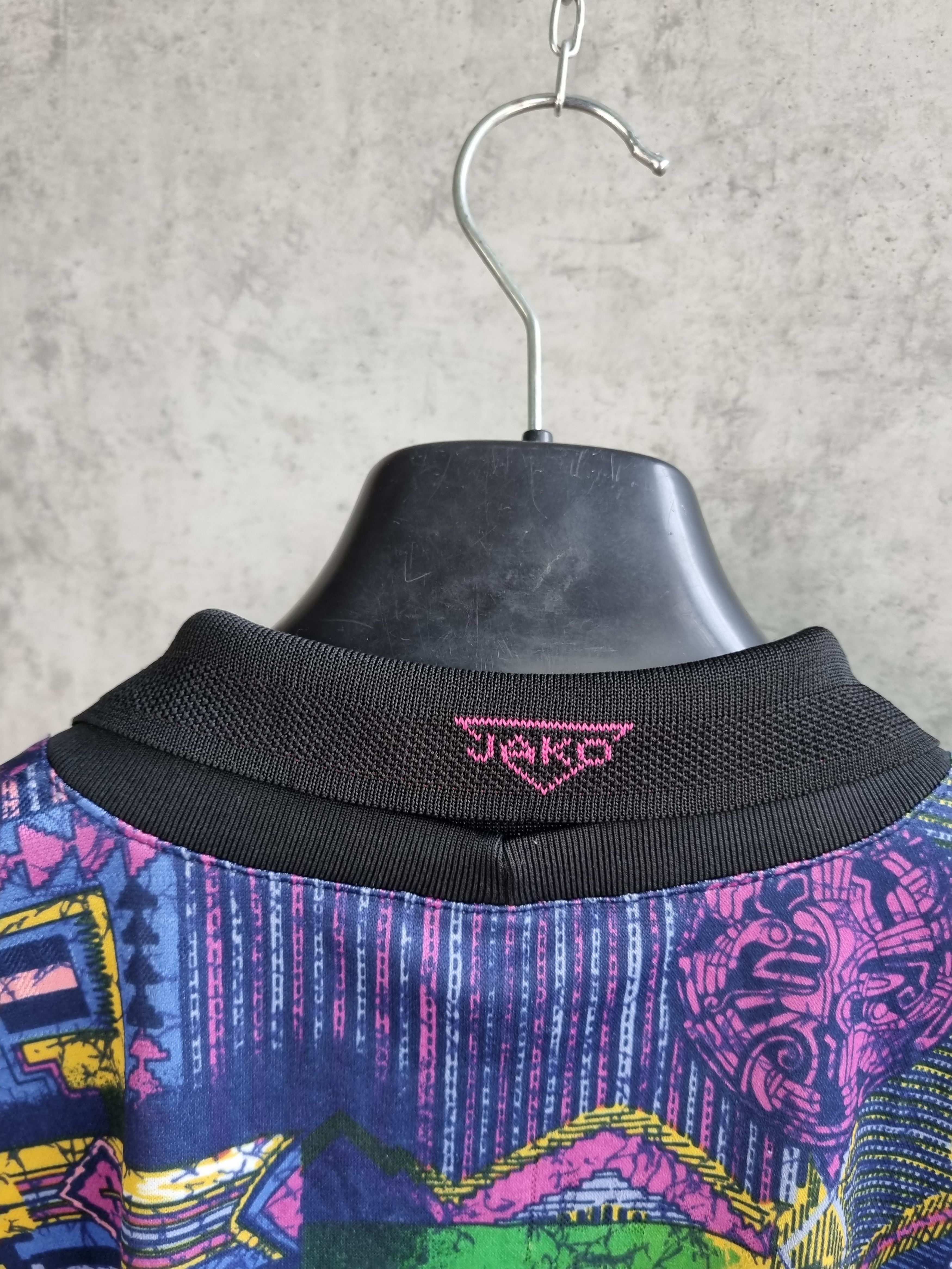 Vintage 90s Psychedelic JAKO Soccer Goal Keeper Jersey Size US M / EU 48-50 / 2 - 9 Thumbnail