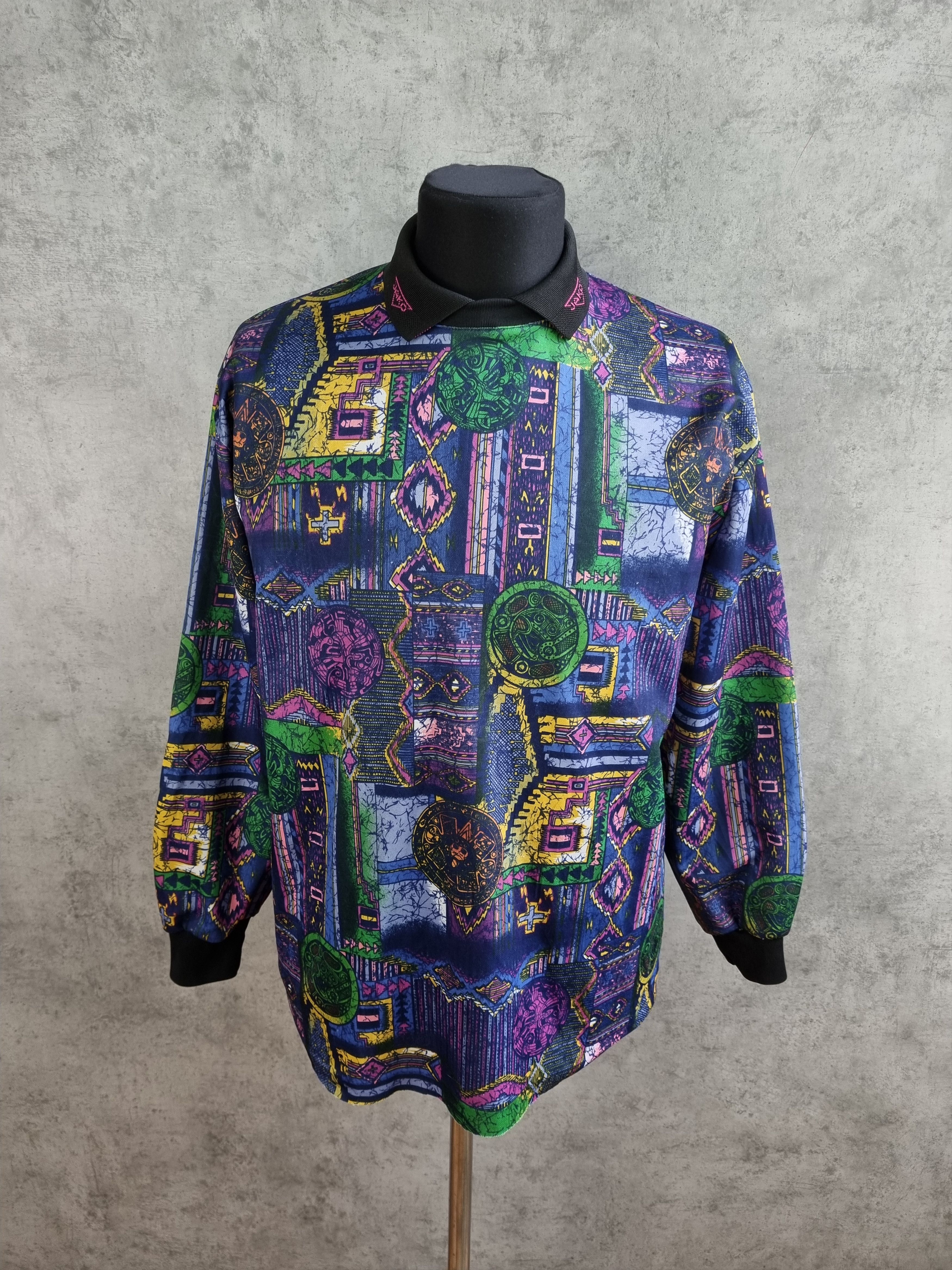 Vintage 90s Psychedelic JAKO Soccer Goal Keeper Jersey Size US M / EU 48-50 / 2 - 1 Thumbnail