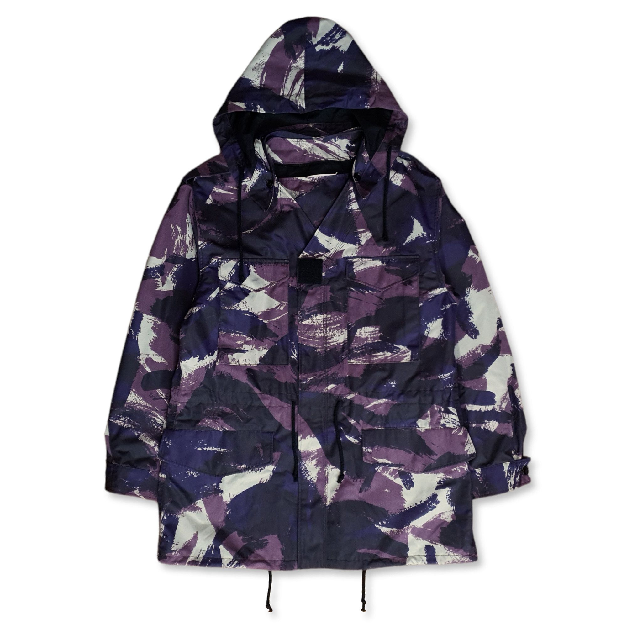 Pre-owned Maison Margiela Margiela 14 Nylon Camouflage Military Parka