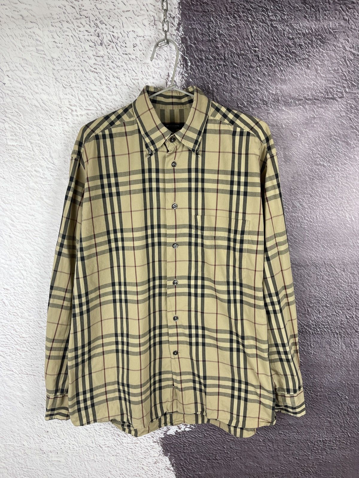 Burberry London vintage full nova check long sleeve shirt