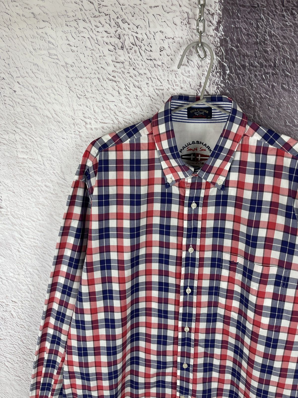Paul & Shark Paul & Shark multicolor checkered long sleeve shirt Size US XL / EU 56 / 4 - 2 Thumbnail