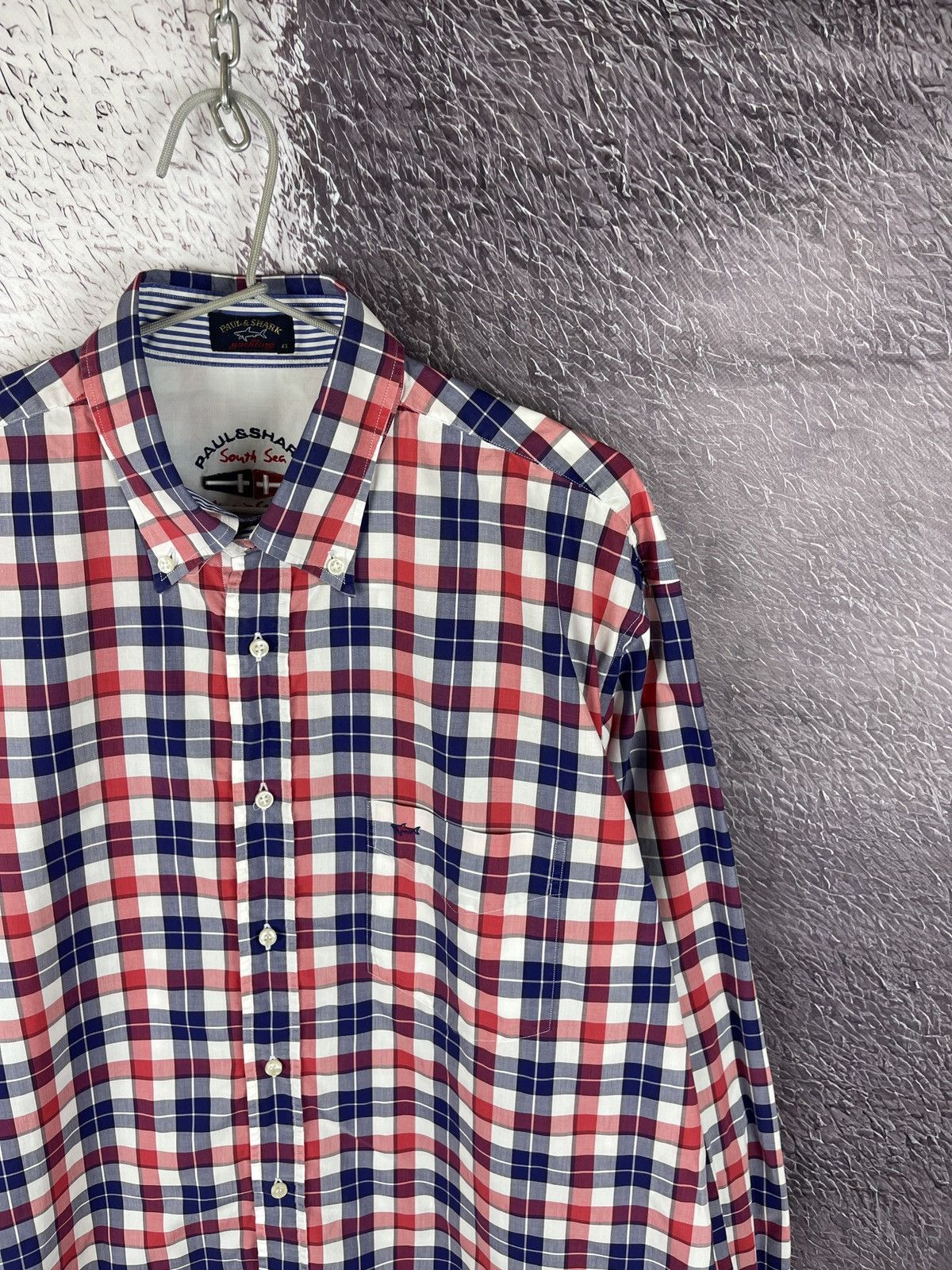 Paul & Shark Paul & Shark multicolor checkered long sleeve shirt Size US XL / EU 56 / 4 - 3 Thumbnail
