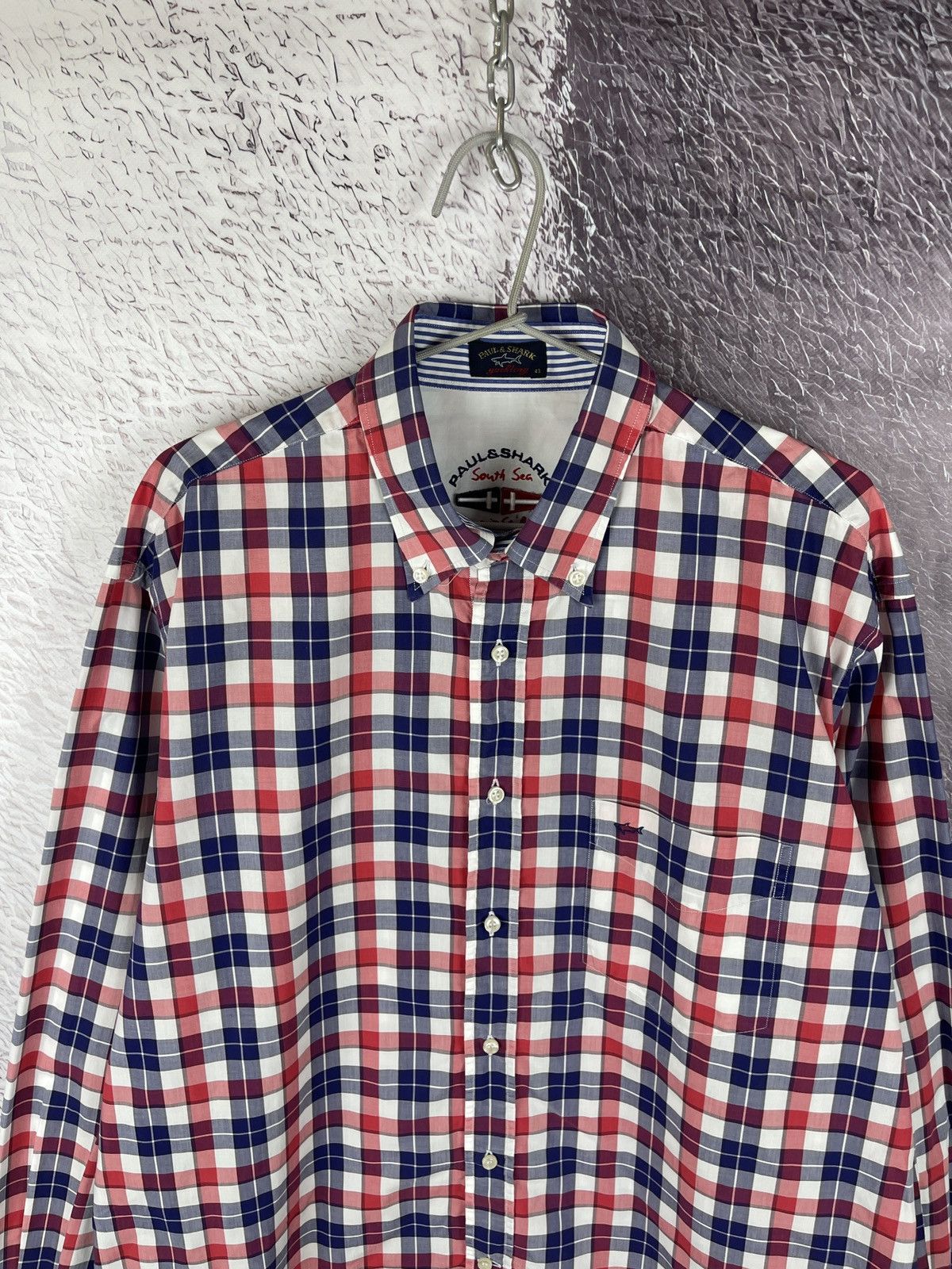 Paul & Shark Paul & Shark multicolor checkered long sleeve shirt Size US XL / EU 56 / 4 - 7 Thumbnail