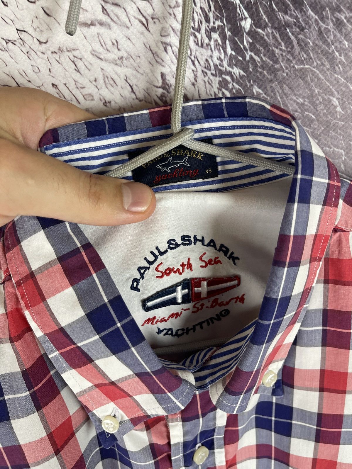 Paul & Shark Paul & Shark multicolor checkered long sleeve shirt Size US XL / EU 56 / 4 - 8 Thumbnail