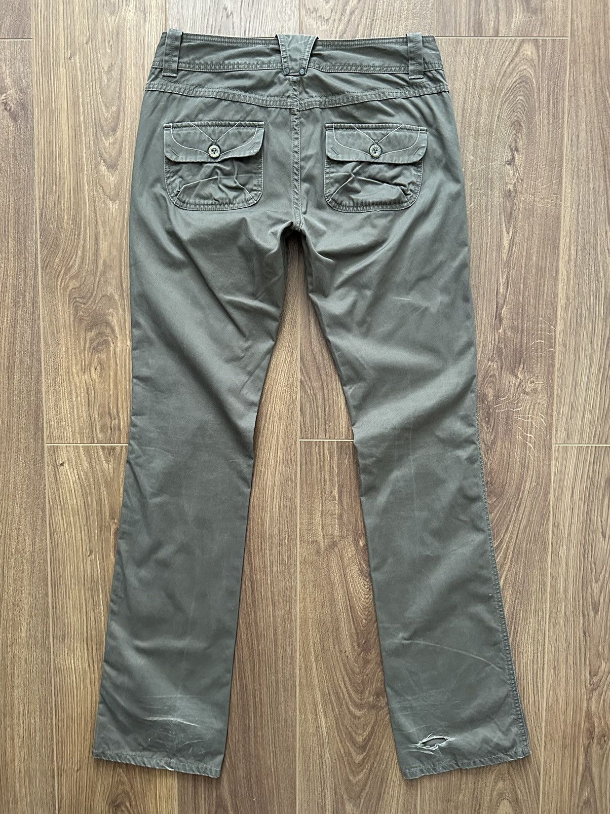 Diesel × Vintage Diesel Vintage Khaki Cotton Embroidered Women’s Pants Size 28" / US 6 / IT 42 - 6 Thumbnail
