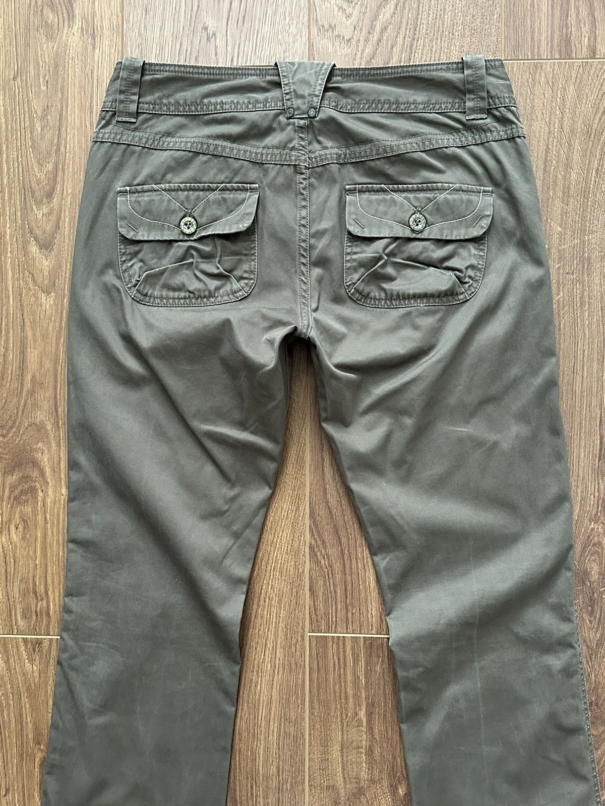 Diesel × Vintage Diesel Vintage Khaki Cotton Embroidered Women’s Pants Size 28" / US 6 / IT 42 - 7 Thumbnail