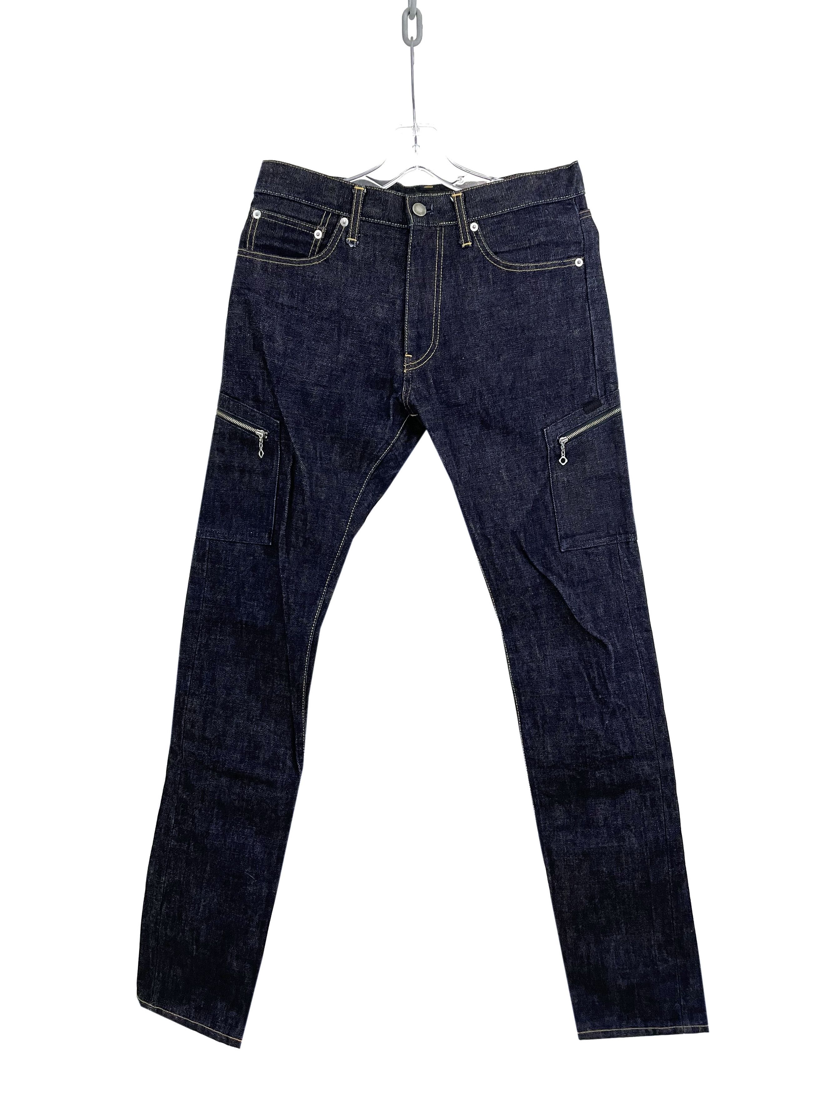 image of Undercover Ss10 Less But Better Zipper Denim in Blue, Men's (Size 30)