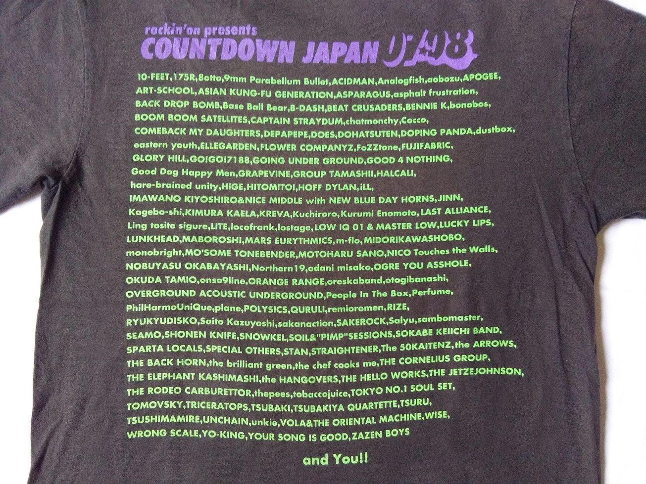 Band Tees Rockin'on Present Countdown Japan 07 08 List Band and Brand Size US L / EU 52-54 / 3 - 1 Thumbnail
