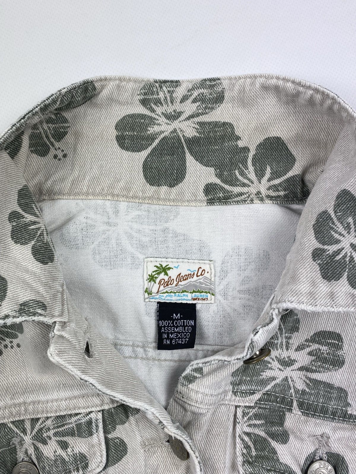 Polo Ralph Lauren Polo jeans co Ralph Lauren Hawaiian Faded trucker jacket Size M / US 6-8 / IT 42-44 - 12 Thumbnail