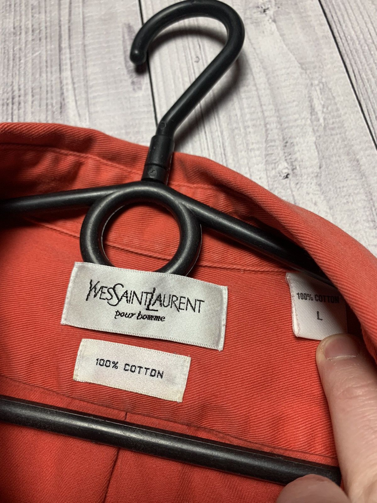 Yves Saint Laurent Vintage Yves Saint Laurent shirt logo size L Size US L / EU 52-54 / 3 - 3 Thumbnail