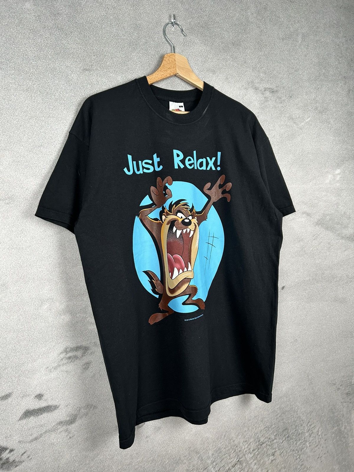 Vintage Vintage Taz Warner Bros Movie Cartoon Looney Tunes 90s Size US L / EU 52-54 / 3 - 4 Thumbnail