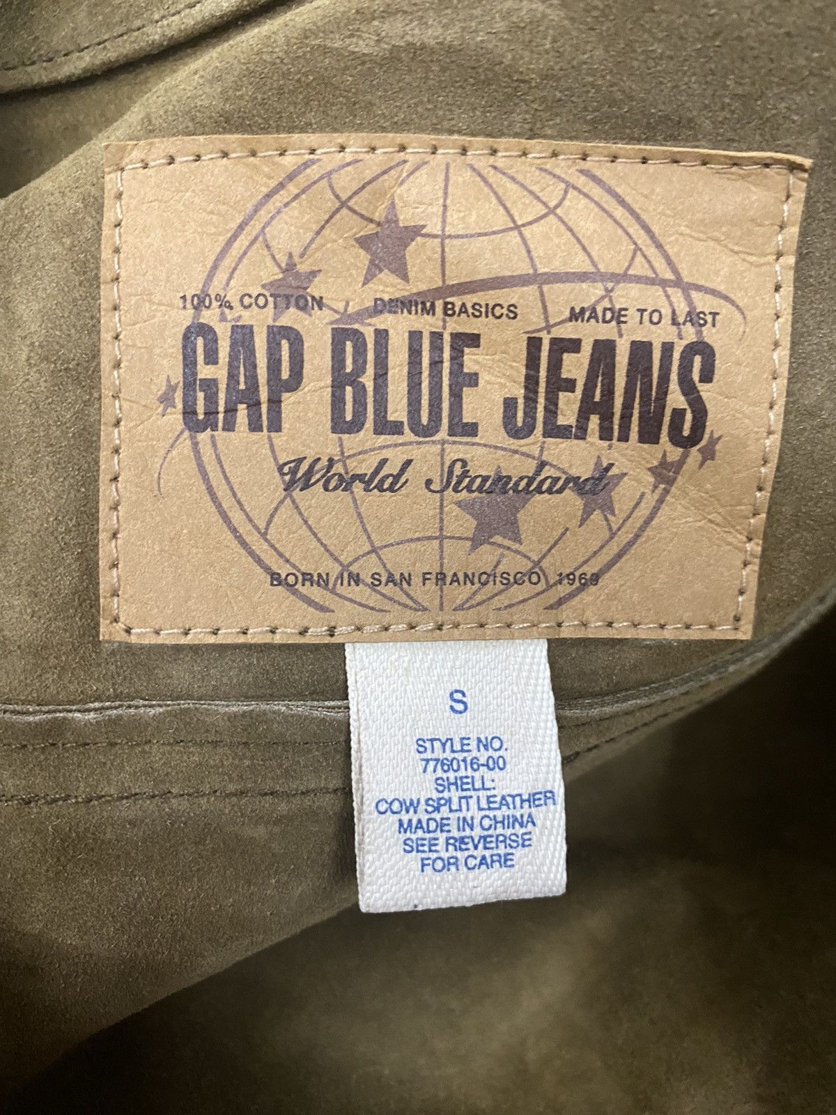 Gap Vintage G.A.P Trucker Leather Jacket Size US S / EU 44-46 / 1 - 8 Thumbnail
