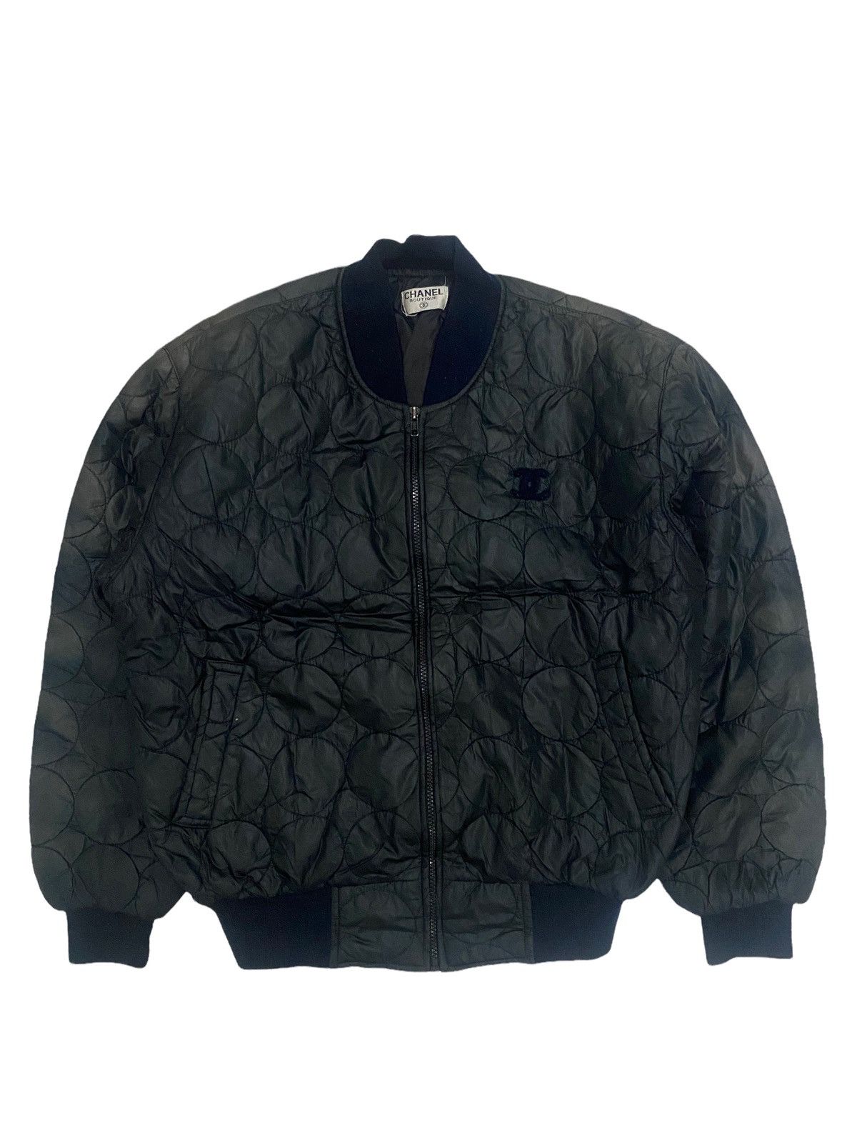 Vintage Not Channel Big Logo Bomber Style Jacket Size US M / EU 48-50 / 2 - 2 Thumbnail