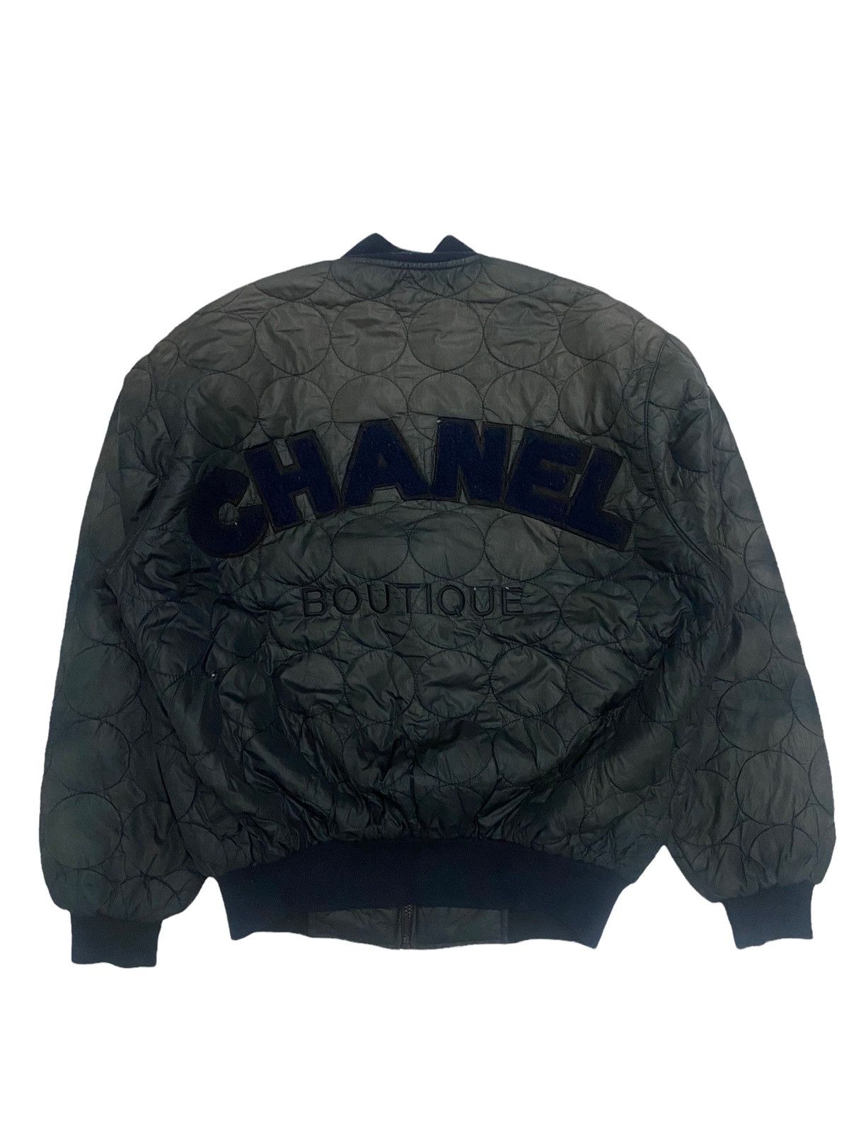 Vintage Not Channel Big Logo Bomber Style Jacket Size US M / EU 48-50 / 2 - 1 Thumbnail