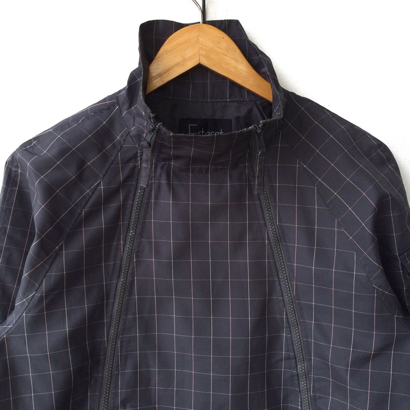 Japanese Brand ESTACOT Asymmetrical Zipper Exercise Unit Jacket Size US L / EU 52-54 / 3 - 2 Thumbnail