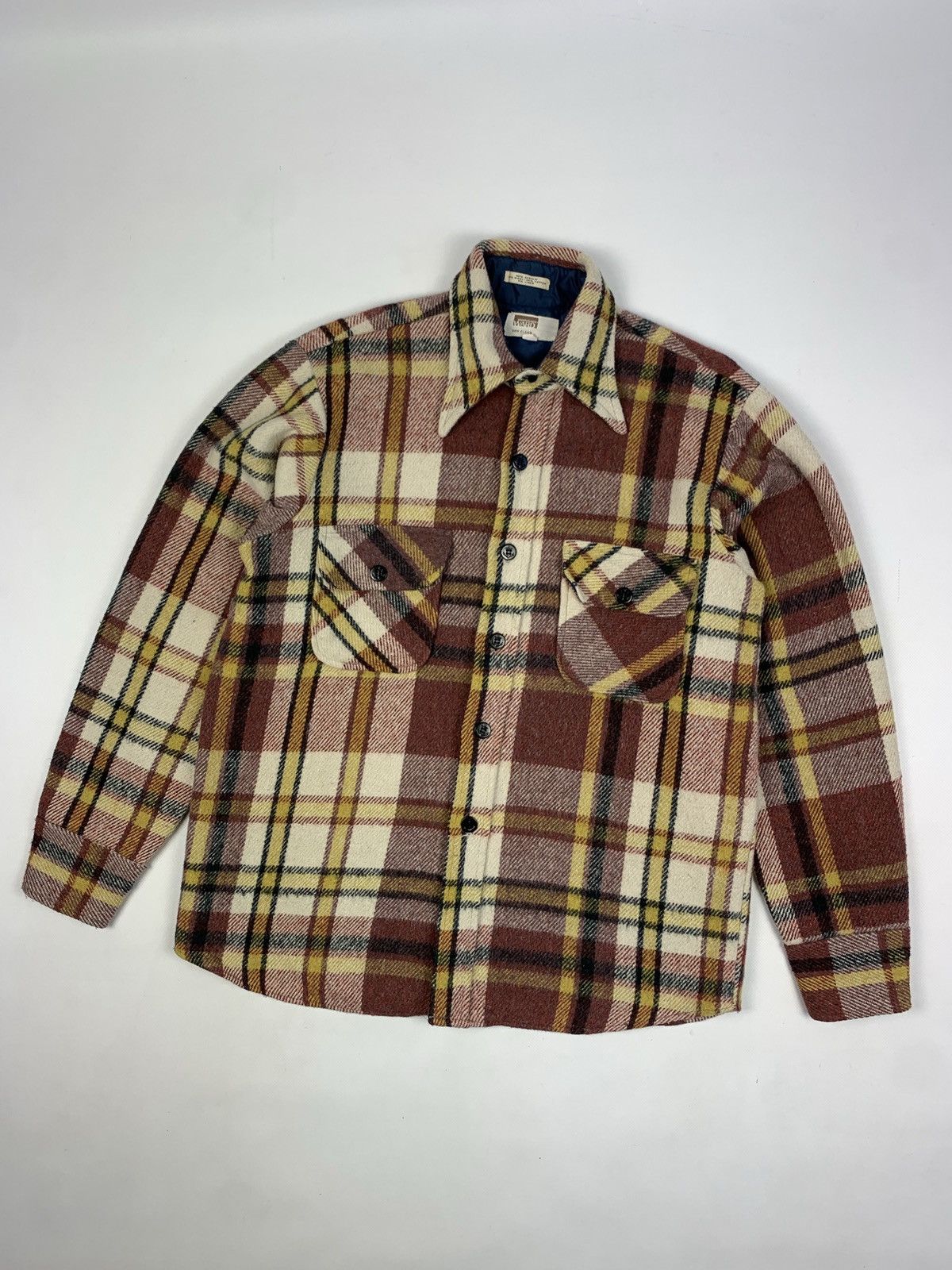 image of Original Montgomery x Vintage Montgomery Ward Vintage Wool Flannel Tweed Overshort Jacket (Size Med