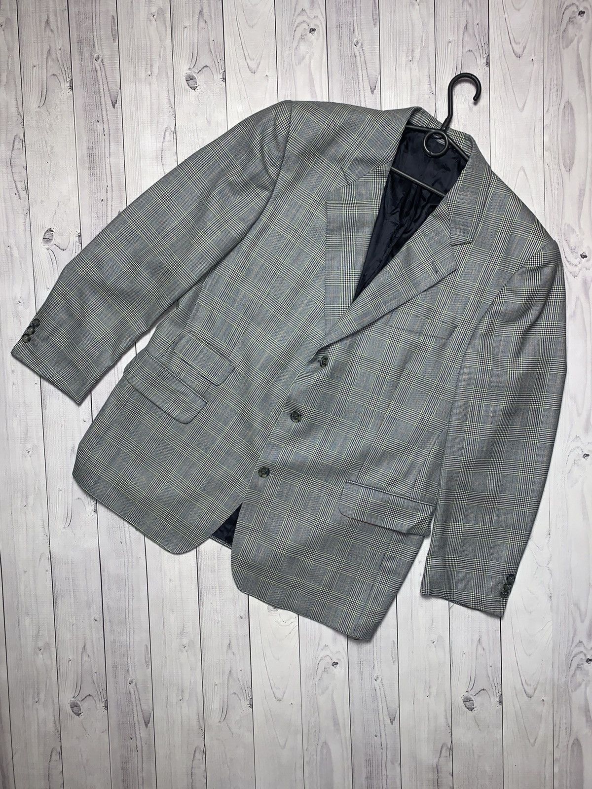 Vintage Burberry’s plaid blazer size 56 XL rare