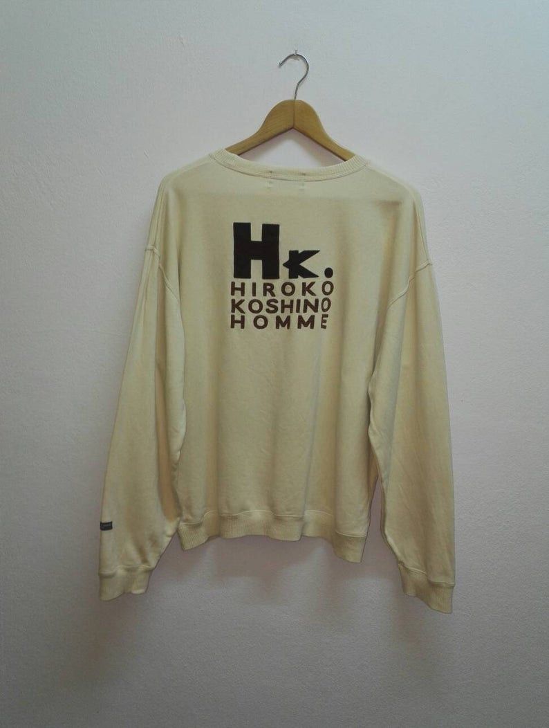 Hiroko Koshino Homme Vintage🔥 HIROKO KOSHINO HOMME embroidered Big Logo(C18) Size US L / EU 52-54 / 3 - 1 Thumbnail