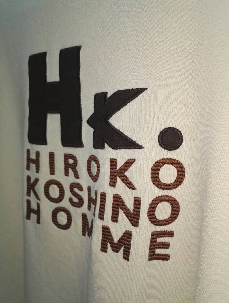 Hiroko Koshino Homme Vintage🔥 HIROKO KOSHINO HOMME embroidered Big Logo(C18) Size US L / EU 52-54 / 3 - 2 Thumbnail