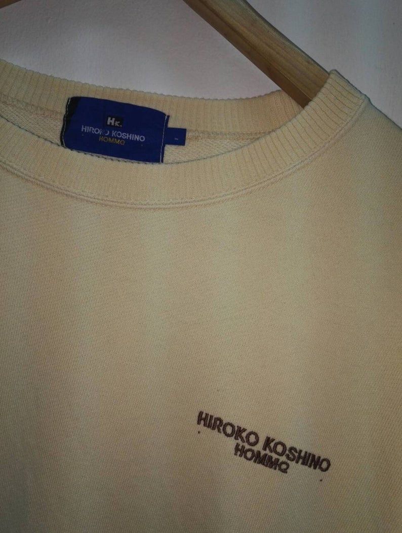 Hiroko Koshino Homme Vintage🔥 HIROKO KOSHINO HOMME embroidered Big Logo(C18) Size US L / EU 52-54 / 3 - 5 Thumbnail