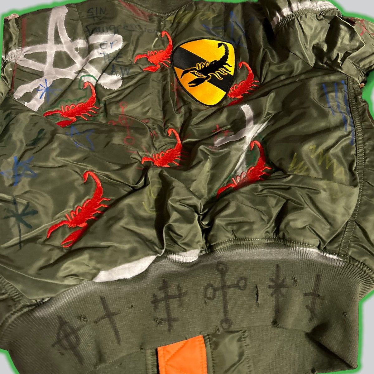 Alpha Industries 🆕 GxFR ReBiRtH♻️ aLMiGHty Alpha MA-1 Flight ✈️ JaCKet 🧥🦂 Size US M / EU 48-50 / 2 - 4 Thumbnail