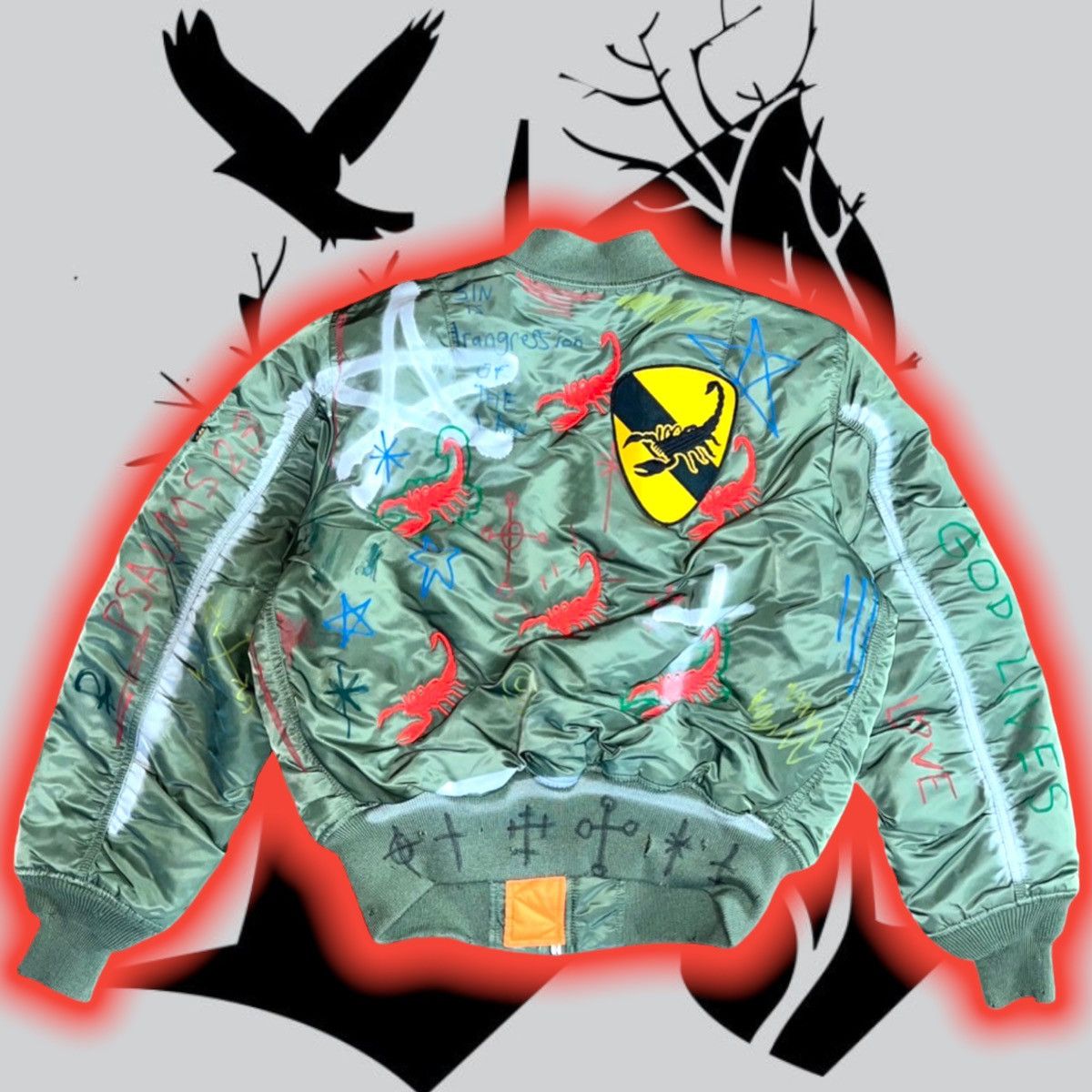 Alpha Industries 🆕 GxFR ReBiRtH♻️ aLMiGHty Alpha MA-1 Flight ✈️ JaCKet 🧥🦂 Size US M / EU 48-50 / 2 - 2 Thumbnail