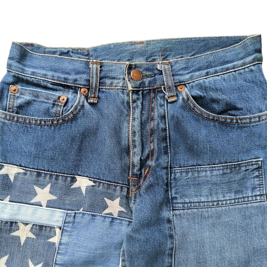 Hysteric Glamour Hysteric Glamour Kinky Patchwork Flared Denim Jeans Size 28" / US 6 / IT 42 - 5 Thumbnail