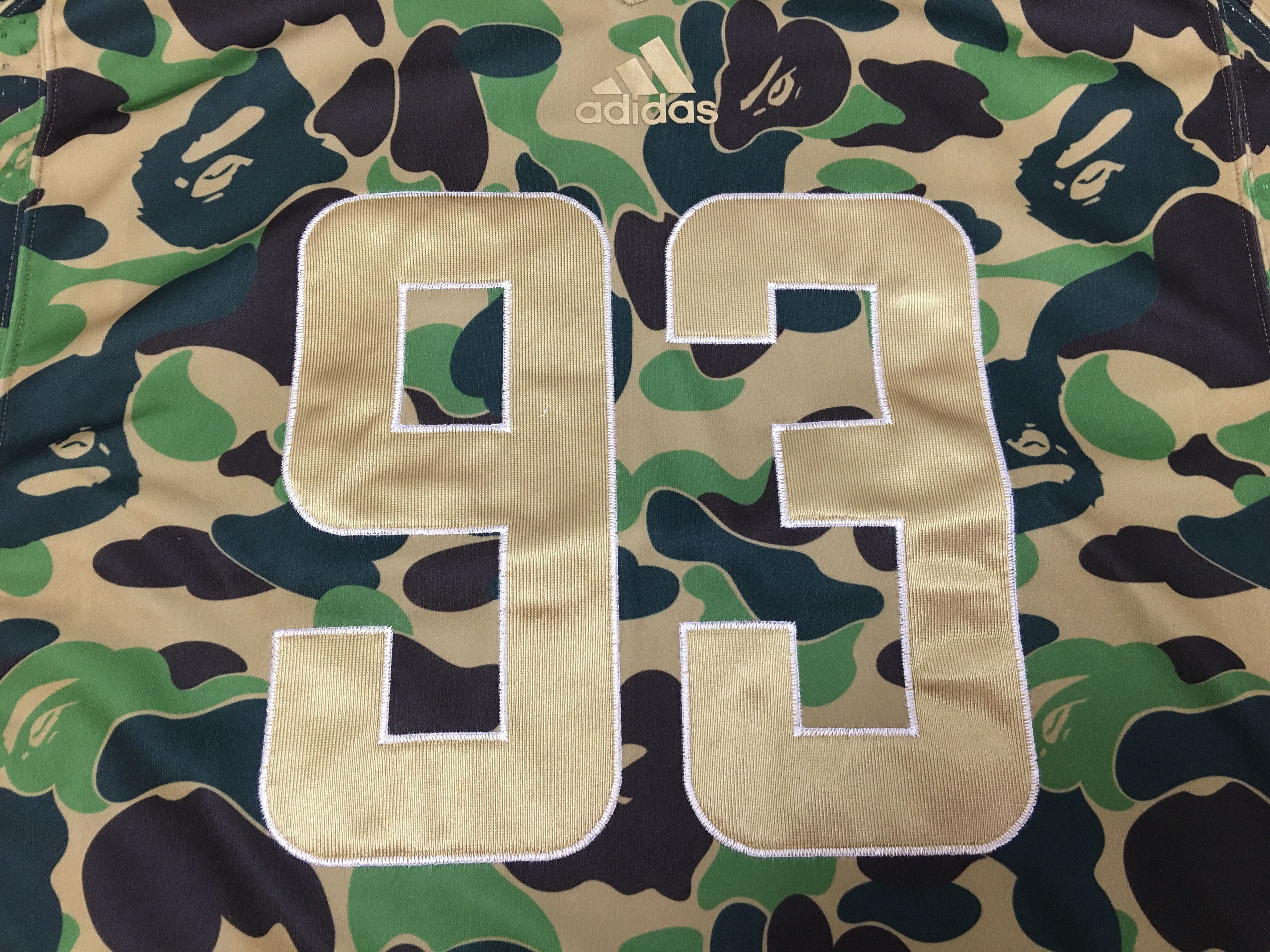 Adidas × Bape Bape x Adidas SB Football Jersey Green Size Large SS19 Size US L / EU 52-54 / 3 - 3 Thumbnail