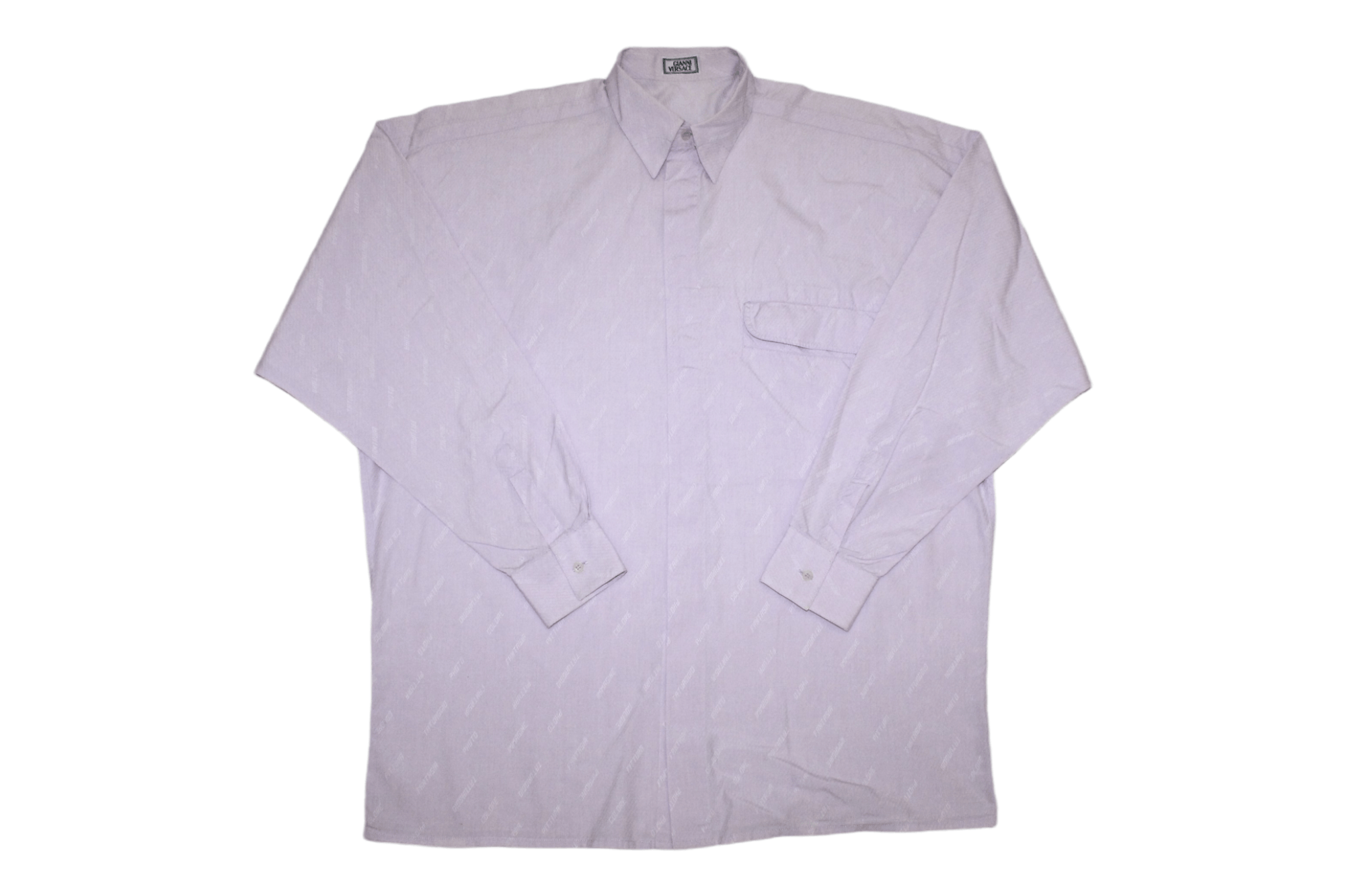 Versace Earlier Gianni Versace Warm Iron Monogram Loose Fit Shirt Size US M / EU 48-50 / 2 - 3 Thumbnail
