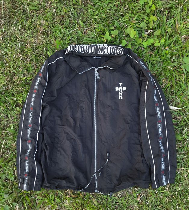 Dogtown Dogtown skateboard black dragon taped jacket Grailed