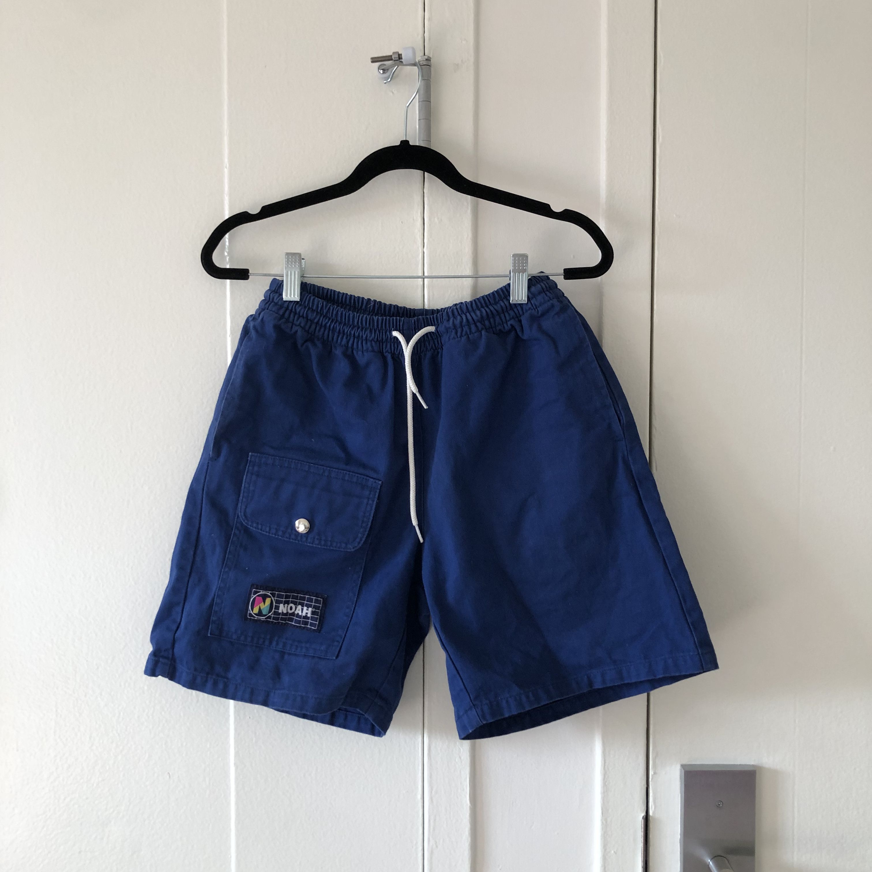 image of Noah Utility Shorts in Blue, Men's (Size 30)