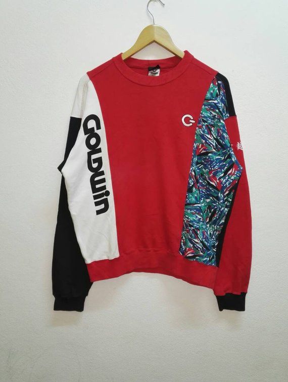 Japanese Brand Vintage🔥 Sweatshirt GOLDWIN Big Logo Crewneck Size US M / EU 48-50 / 2 - 1 Thumbnail