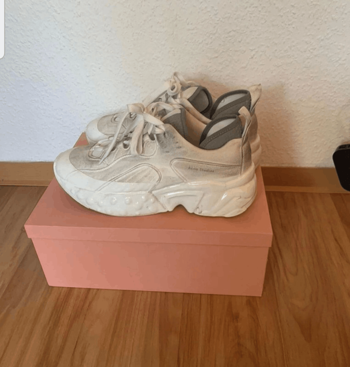 Acne Studios 570€ Acne Studios Rockaway Dip Tumbled White Gum Sneaker Size US 11 / EU 44 - 2 Thumbnail
