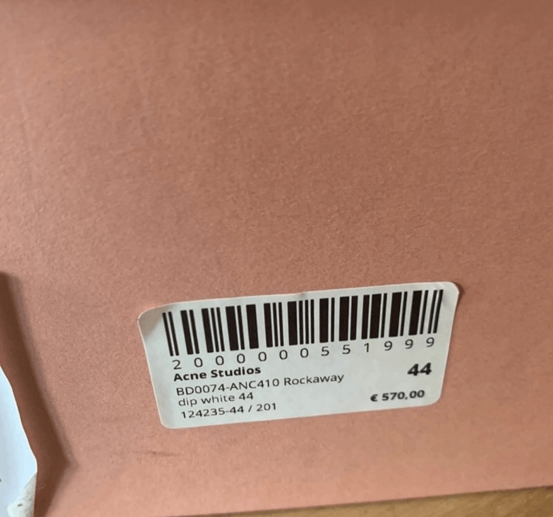 Acne Studios 570€ Acne Studios Rockaway Dip Tumbled White Gum Sneaker Size US 11 / EU 44 - 5 Thumbnail