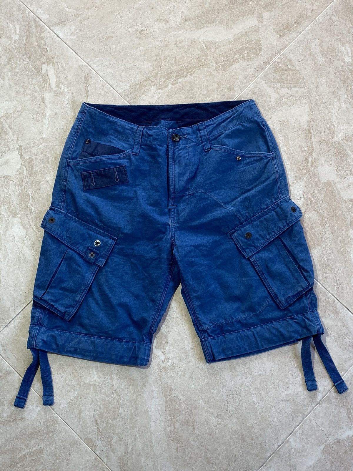 G-Star Vintage 00s G-Star Raw Y2k Streetwear Cargo Shorts Size US 31 - 1 Thumbnail