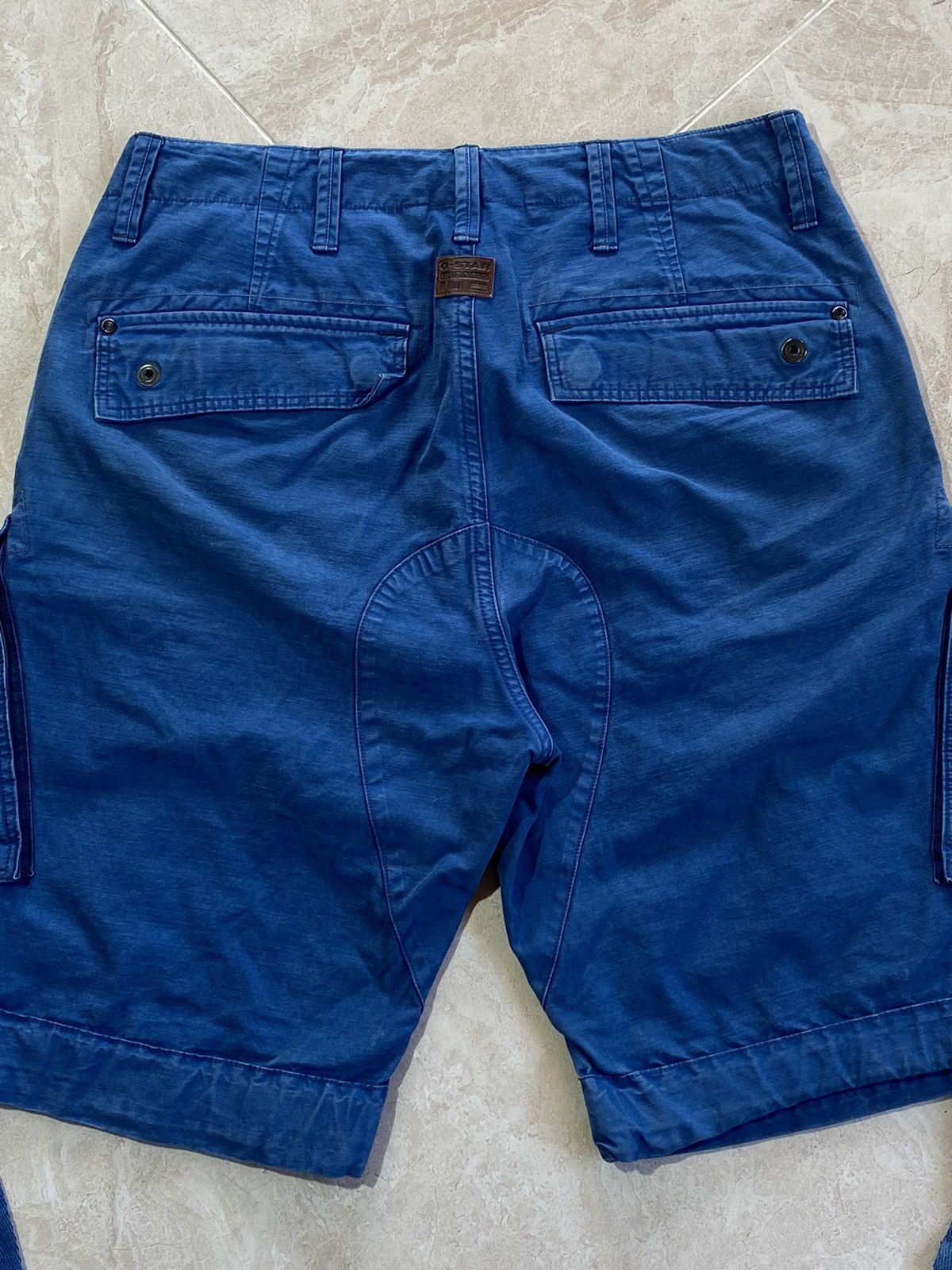 G-Star Vintage 00s G-Star Raw Y2k Streetwear Cargo Shorts Size US 31 - 7 Thumbnail