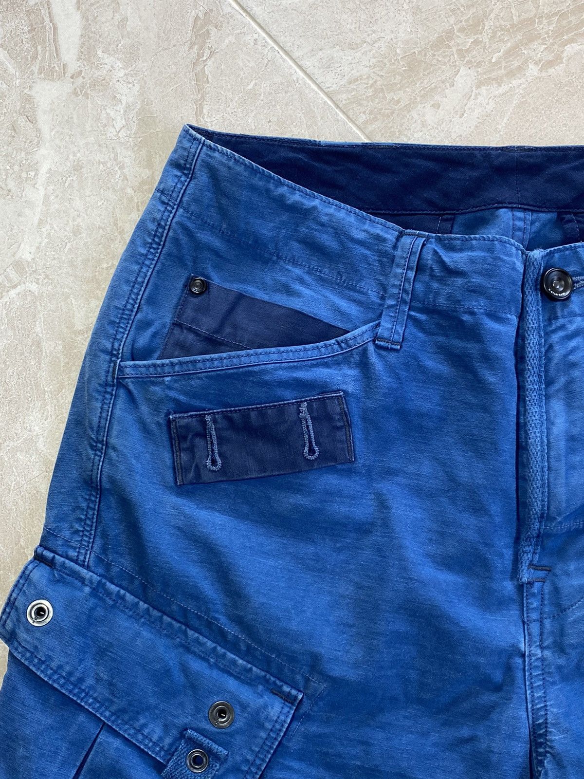 G-Star Vintage 00s G-Star Raw Y2k Streetwear Cargo Shorts Size US 31 - 9 Thumbnail