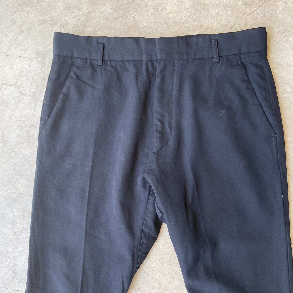 Haider Ackermann Haider Ackermann Black Cropped Fine Wool Dress Pants Sz34 Size US 34 / EU 50 - 3 Thumbnail