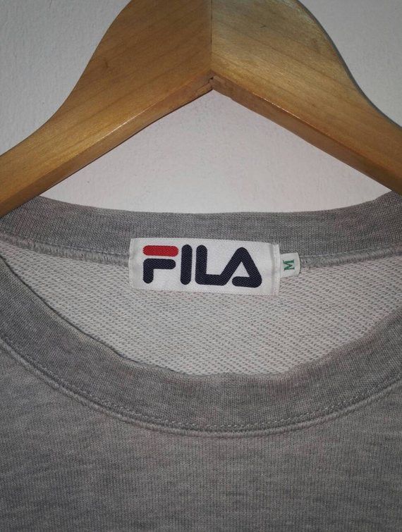 Fila Vintage🔥 Sweatshirt FILA embroidered small Logo(ss212) Size US L / EU 52-54 / 3 - 3 Thumbnail