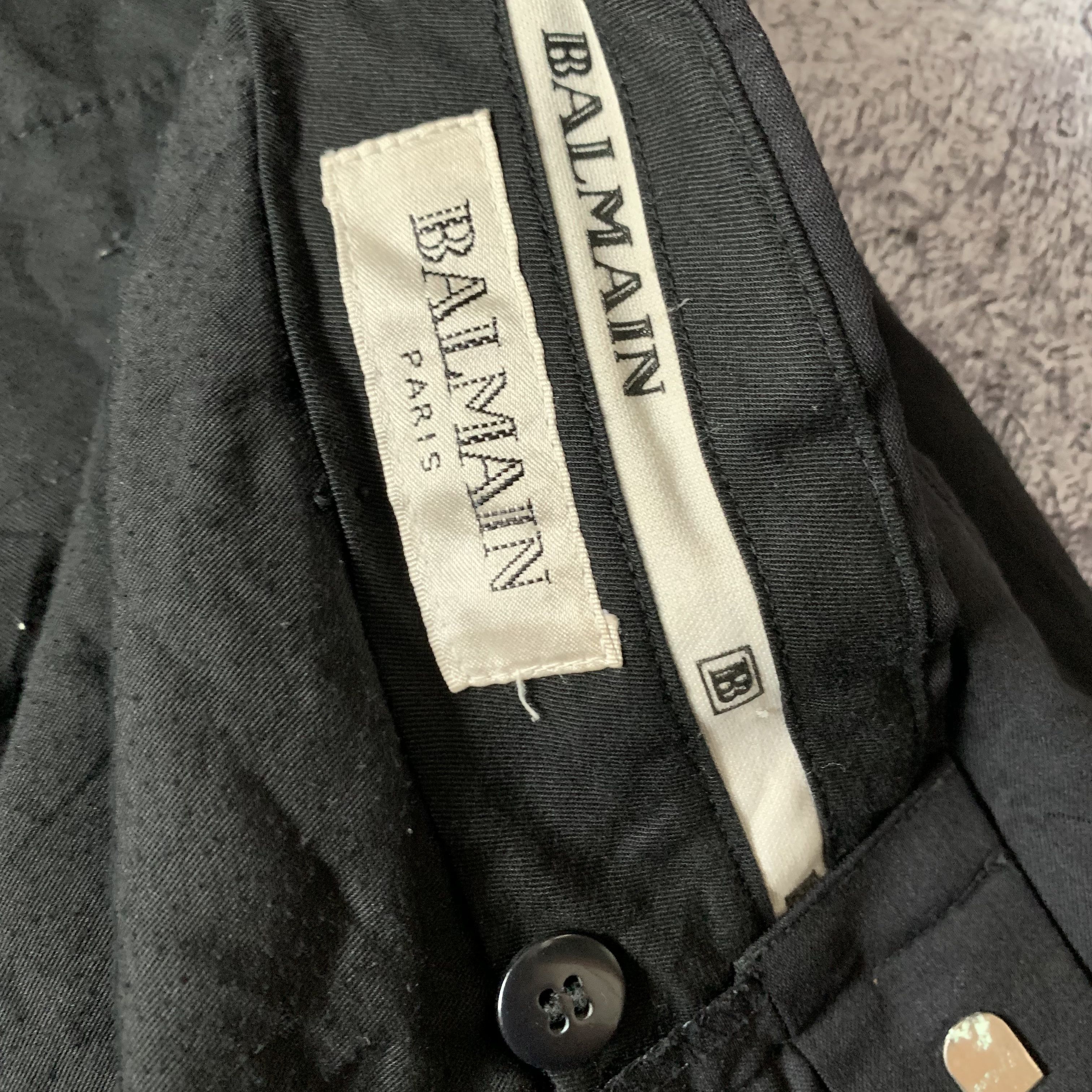 Balmain 90s Balmain Paris Double Pleated Trousers Pants Size US 30 / EU 46 - 7 Thumbnail