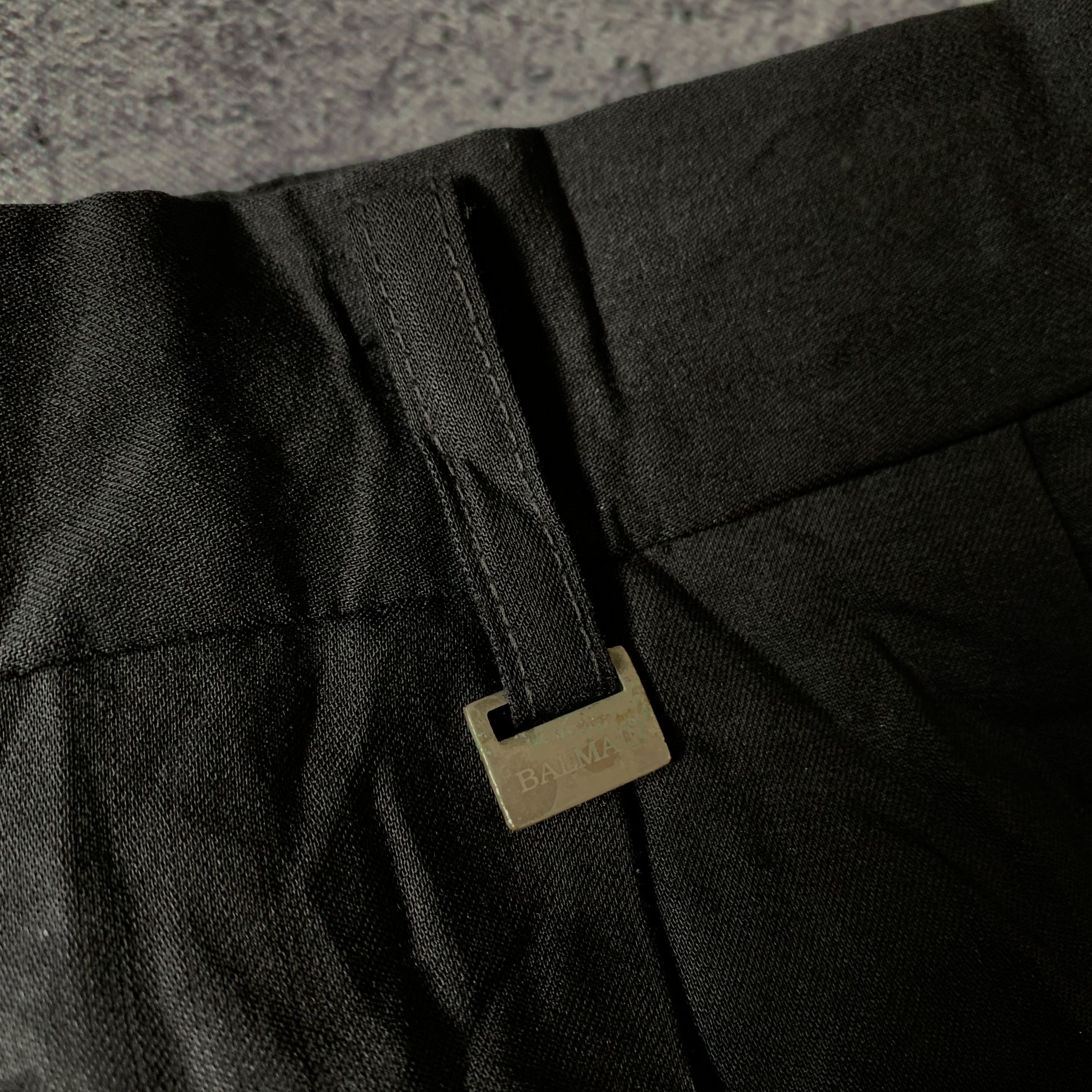 Balmain 90s Balmain Paris Double Pleated Trousers Pants Size US 30 / EU 46 - 3 Thumbnail