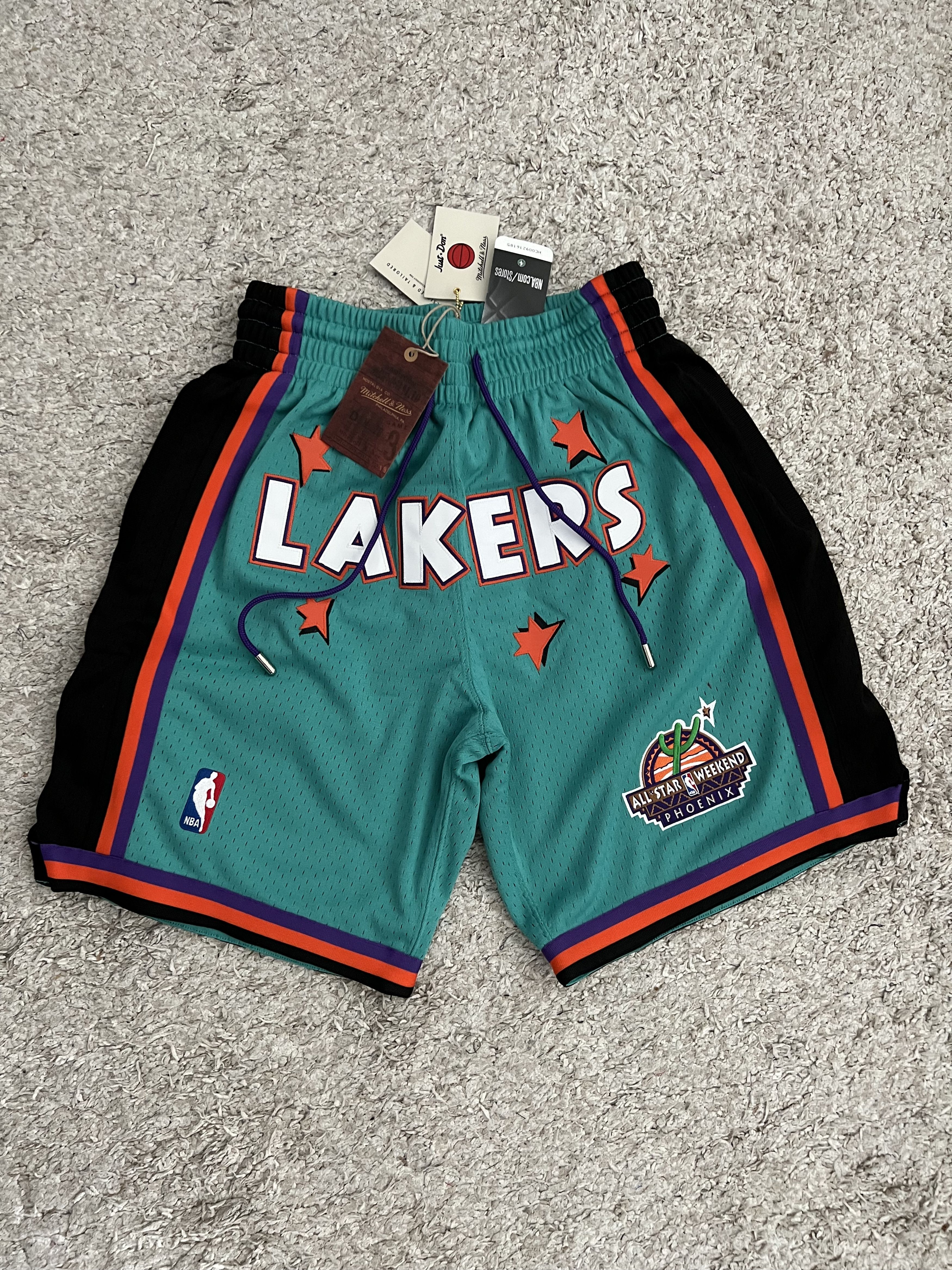 Just Don Just Don Rookie Shorts LA Lakers All Star 1995-96 Green