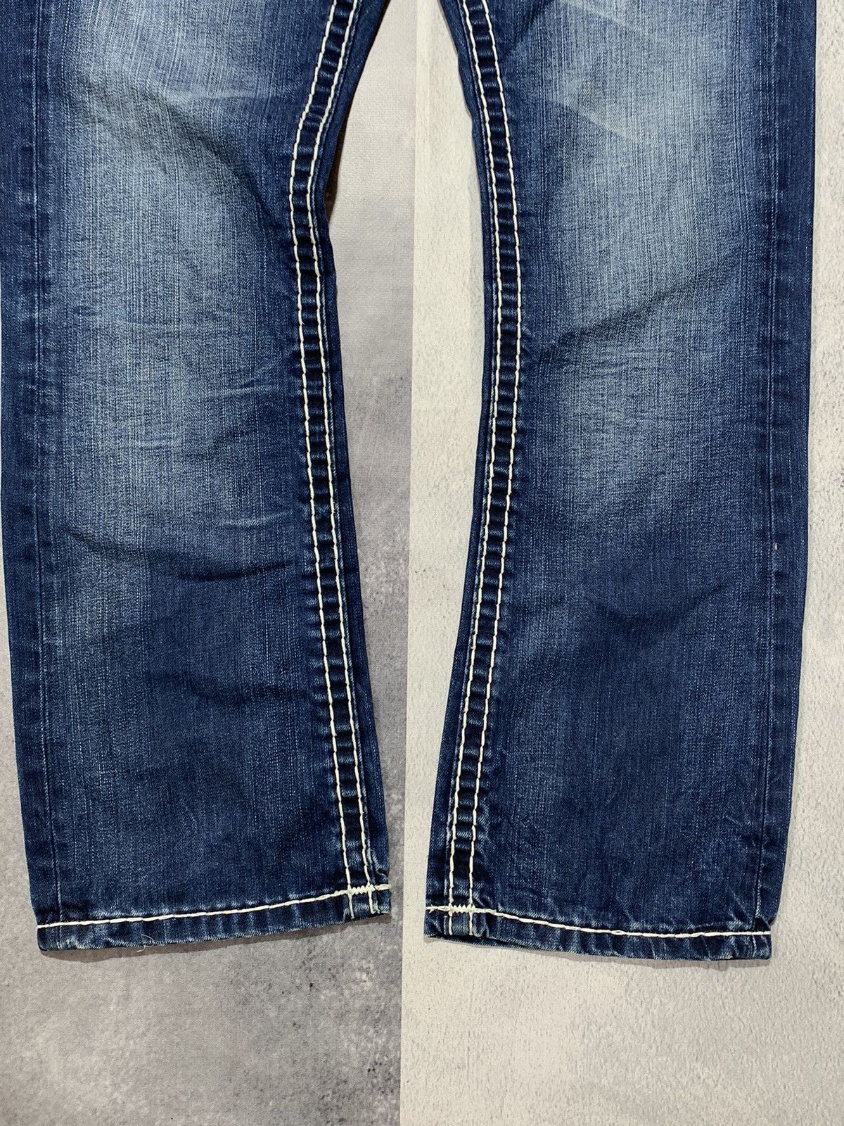 Japanese Brand × Vintage Vintage Y2K Japanese straight faded denim pants size 31x30 Size US 31 - 4 Thumbnail